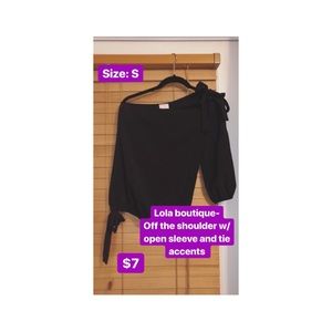 Lola boutique one shoulder top